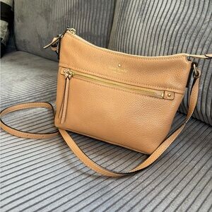 Kate Spade Tan Leather Crossbody Bag